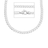 Goldhalskette Herren 18 Karat - ca. 14,2 Gramm Weissgold - MMF083BB